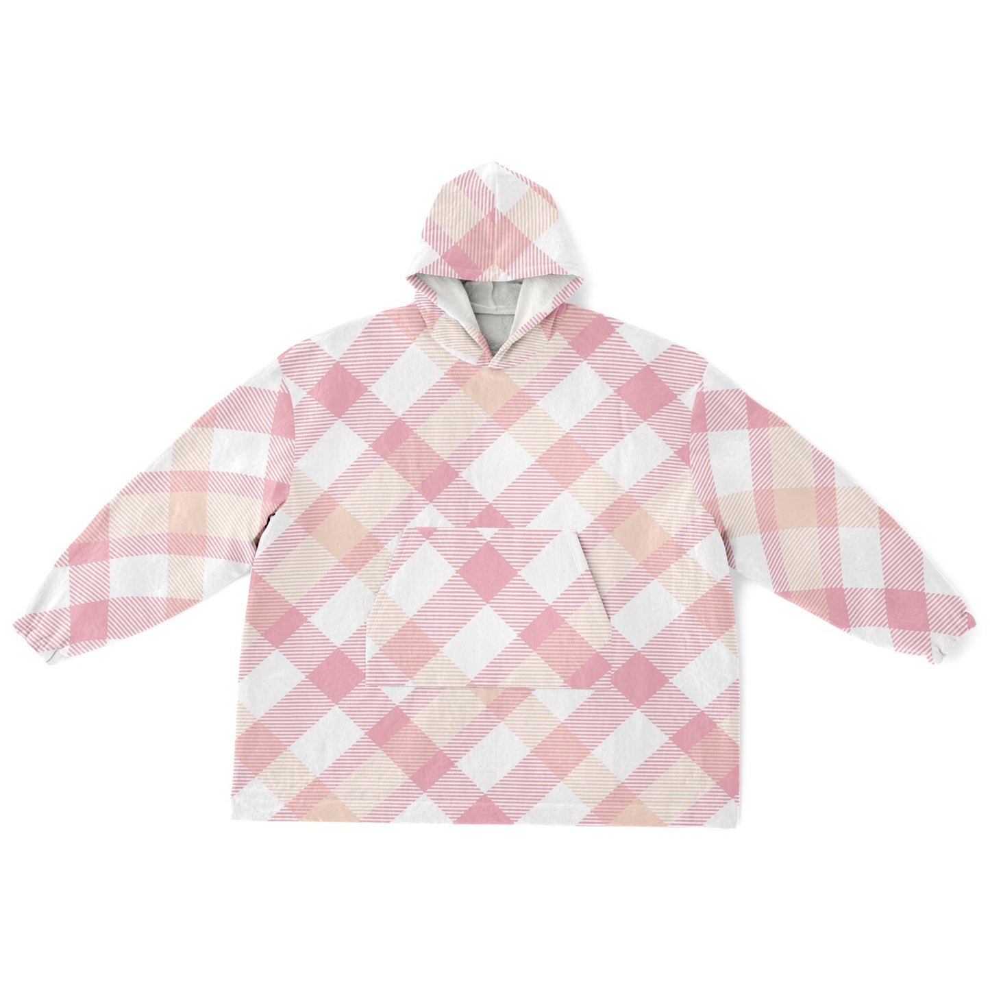 Essential Snug Hoodie - Pink Tartan