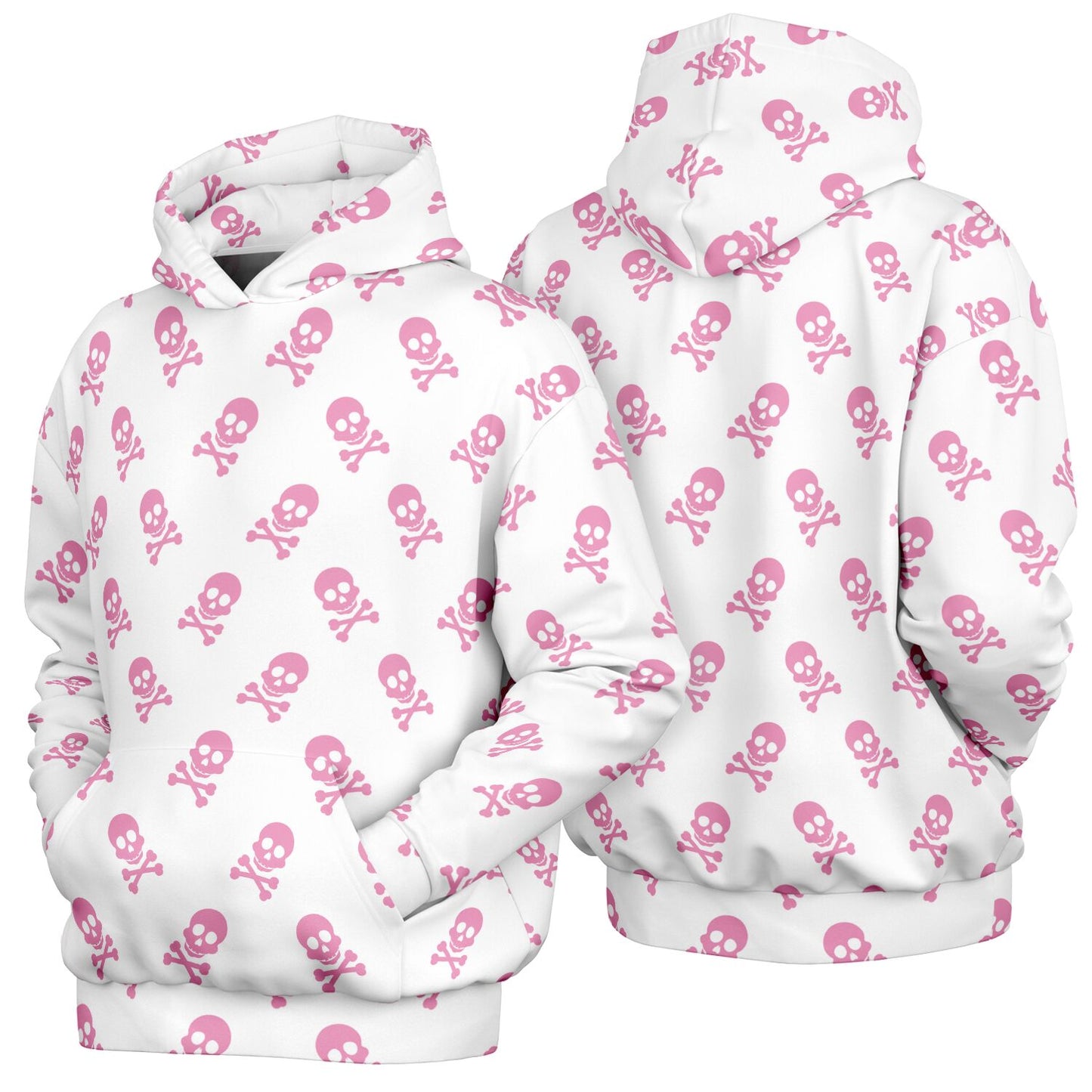 Women's Oversized Graphic Hoodie – Skull Crush