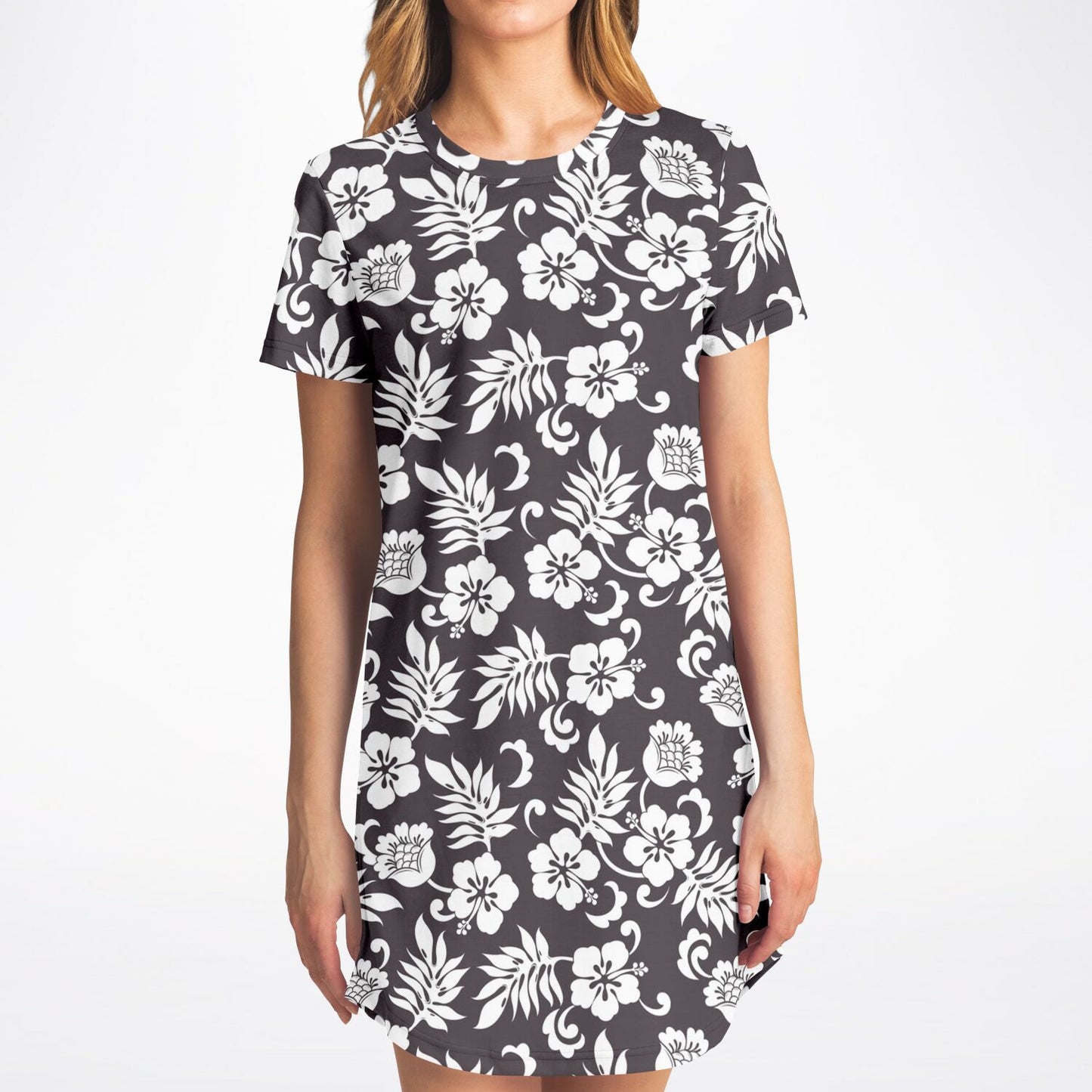 Women's T-Shirt Dress - Floral Classic
