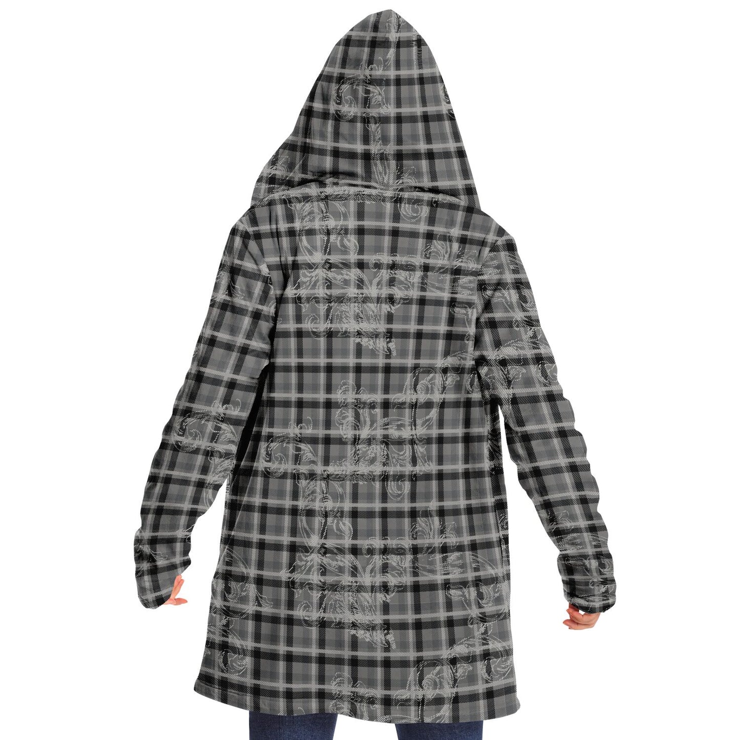 Microfleece Cloak - Floral Plaid