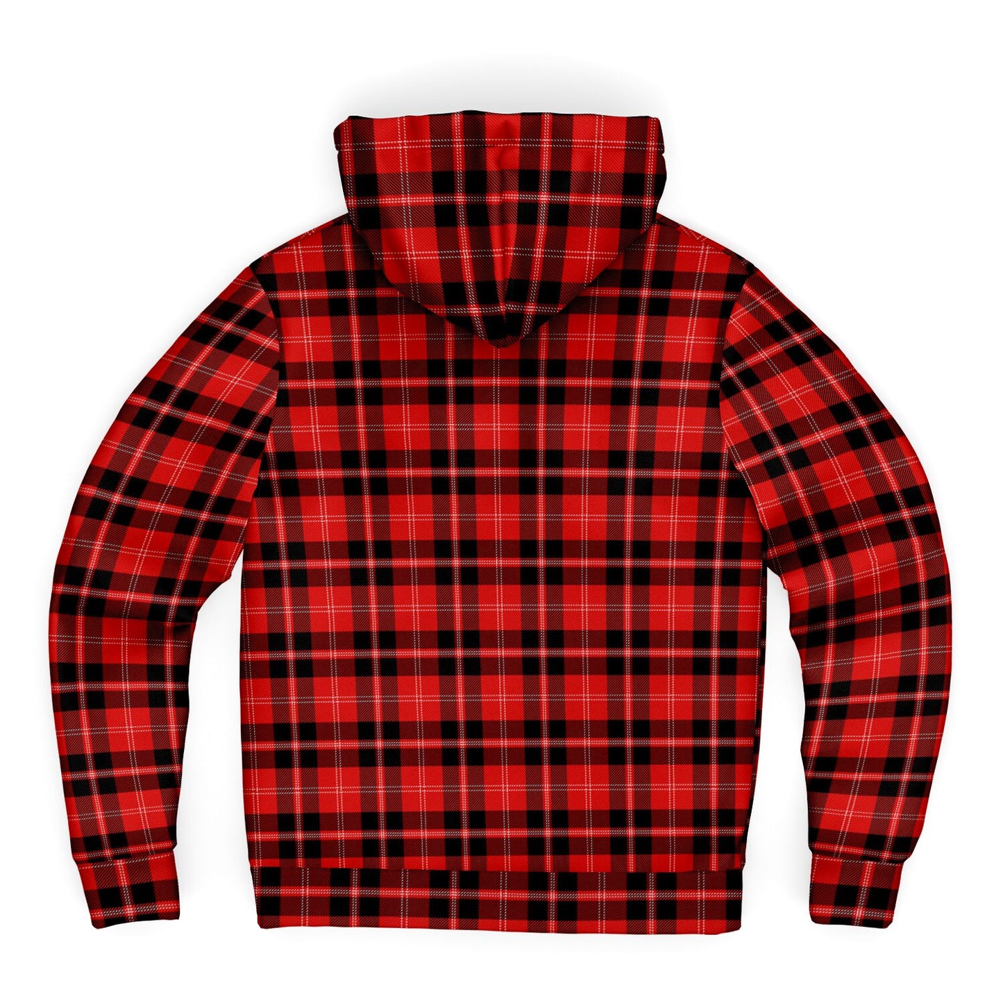 Microfleece Zip-Up Hoodie - Buffalo Plaid
