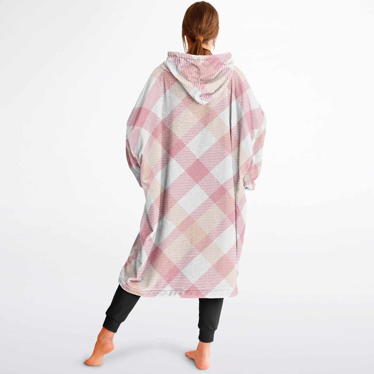 Essential Snug Hoodie - Pink Tartan