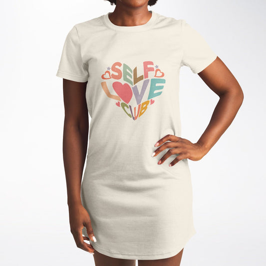 Women's T-Shirt Dress - Self-Love Club