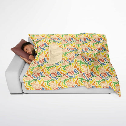 Flannel Blanke/Poncho – Vivid Harmony