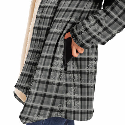 Microfleece Cloak - Floral Plaid
