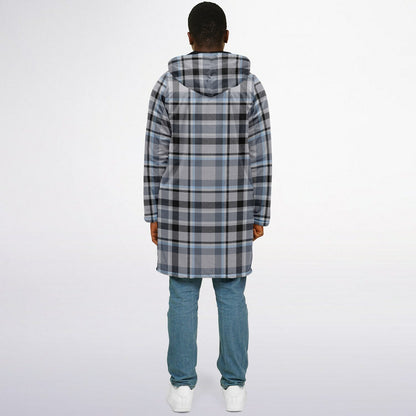 Zipper Cloak - Grey Plaid