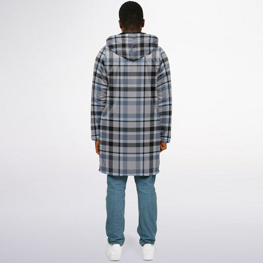 Zipper Cloak - Grey Plaid
