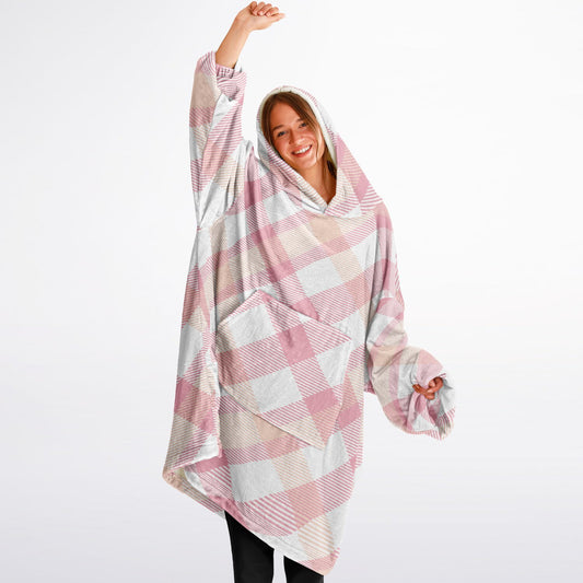 Essential Snug Hoodie - Pink Tartan