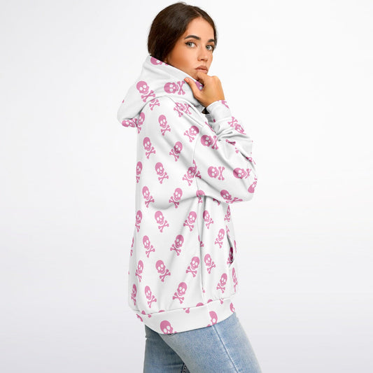 Women's Oversized Graphic Hoodie – Skull Crush