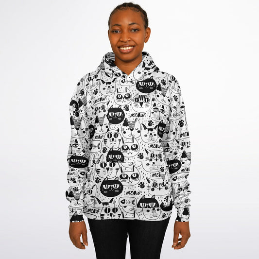Women's Oversized Graphic Hoodie – Meow Squad