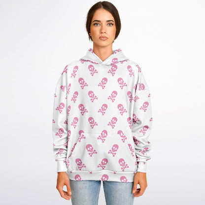 Women's Oversized Graphic Hoodie – Skull Crush