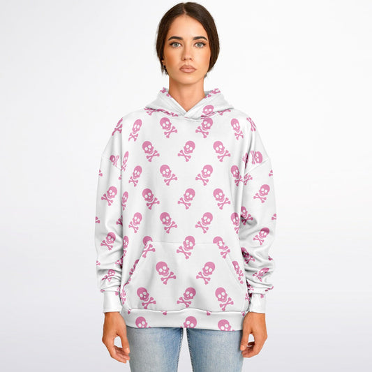 Women's Oversized Graphic Hoodie – Skull Crush