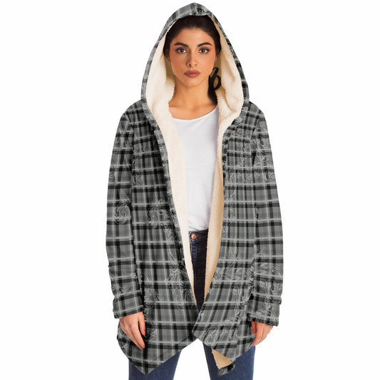Microfleece Cloak - Floral Plaid
