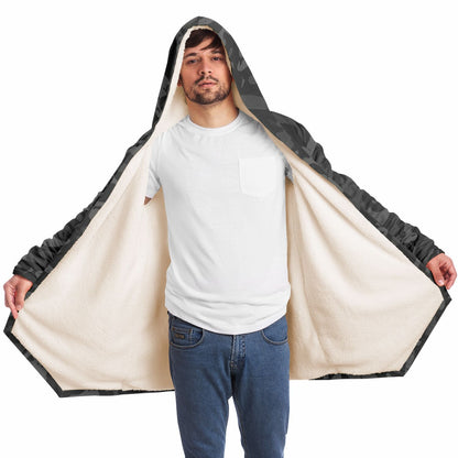 Microfleece Cloak - Black Camo
