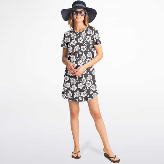 Women's T-Shirt Dress - Floral Classic