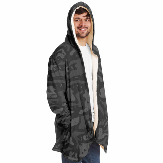 Microfleece Cloak - Black Camo