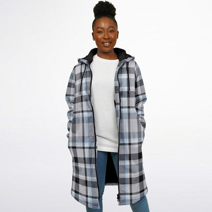 Zipper Cloak - Grey Tartan