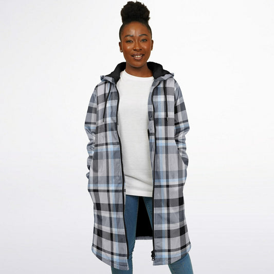 Zipper Cloak - Grey Tartan