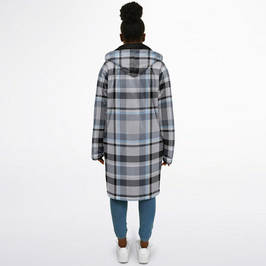 Zipper Cloak - Grey Tartan