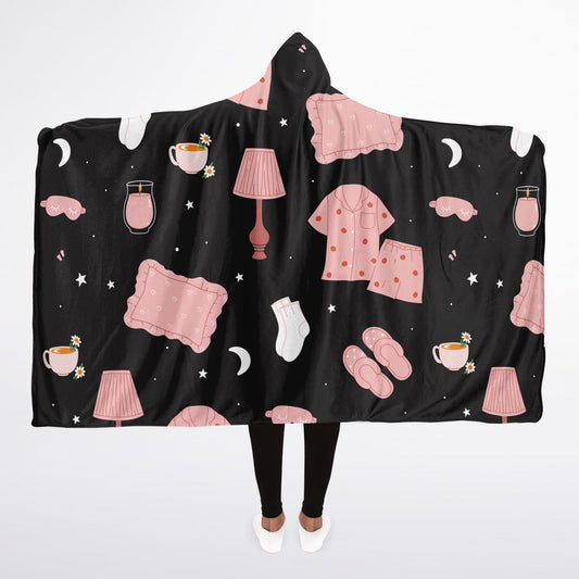 Sherpa-Lined Hooded Blanket - Cosy Nights