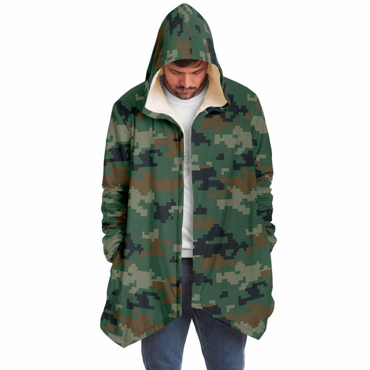 Microfleece Cloak - Woodland Camo