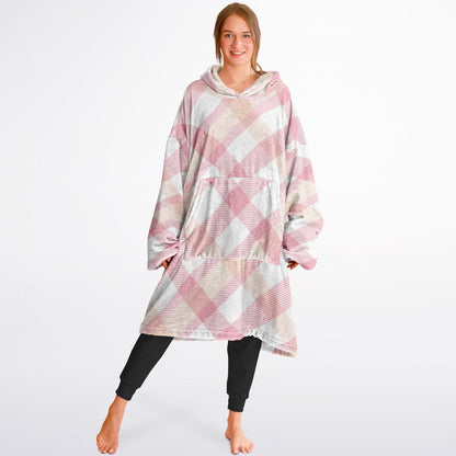 Essential Snug Hoodie - Pink Tartan