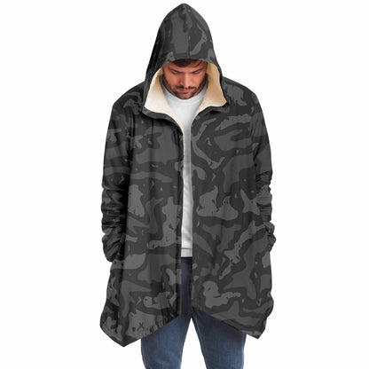 Microfleece Cloak - Black Camo
